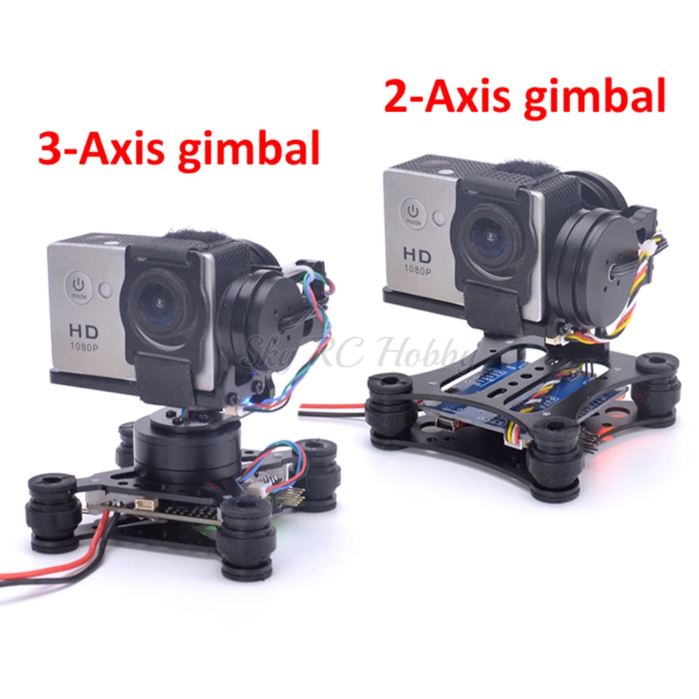Drone Gimbal For Gopro Hero - 2 Đầu Trục/3 Trục Không Chổi