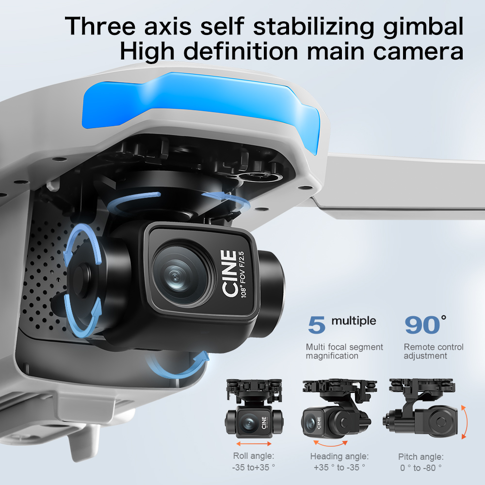 S-X1 MAX GPS Drone with 3-Axis - đánh giá và giá Drone Gimbal 3 Axis