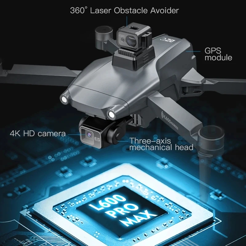 L600 PRO MAX GPS Drone Profess - đánh giá và giá Drone Gimbal 3 Axis