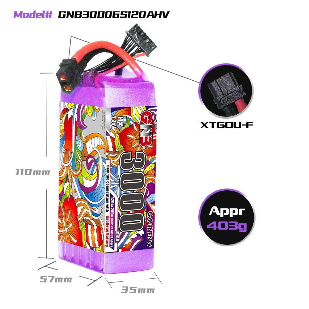 GNB Lipo Battery 6S 22.8V 3000 - đánh giá và giá Drone Gimbal Controller